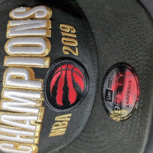 New ERA,9 Fifty, NBA, Champions Toronto Raptors Black Snapback Hat. - Picture 3 of 11
